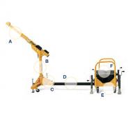 X-TIRPA CRANE ARM WITH COUNTERWEIGHT
