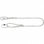 KRATOS SAFETY WORK POSITIONING TWISTED ROPE LANYARD WITH RING ADJUSTER