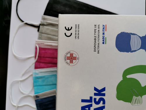 MULTICOLORED SURGICAL MASKS CLASS I TYPE IIR