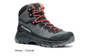 SCARPA RUSH TRK LT GTX WOMAN GRAY-CORAL Available from April 2023